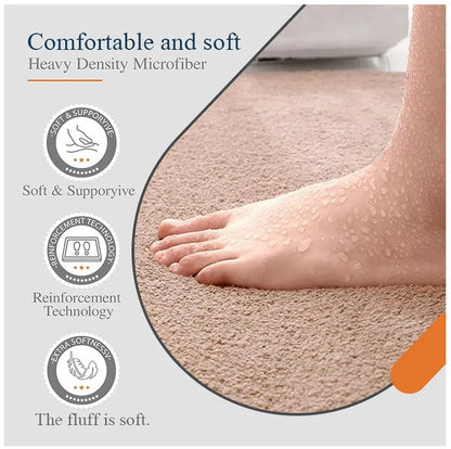 Bathroom Carpet 3-Piece Set Soft, Absorbent, Non-Slip, Microfiber Toilet Mat, U-Shaped Foot Pad Taj Home Store