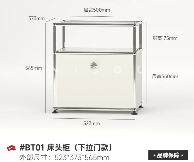 Bedside Table Milk White Bedroom Modern Minimalist Living Room Side Cabinet Storage Cabinet Taj Home Store
