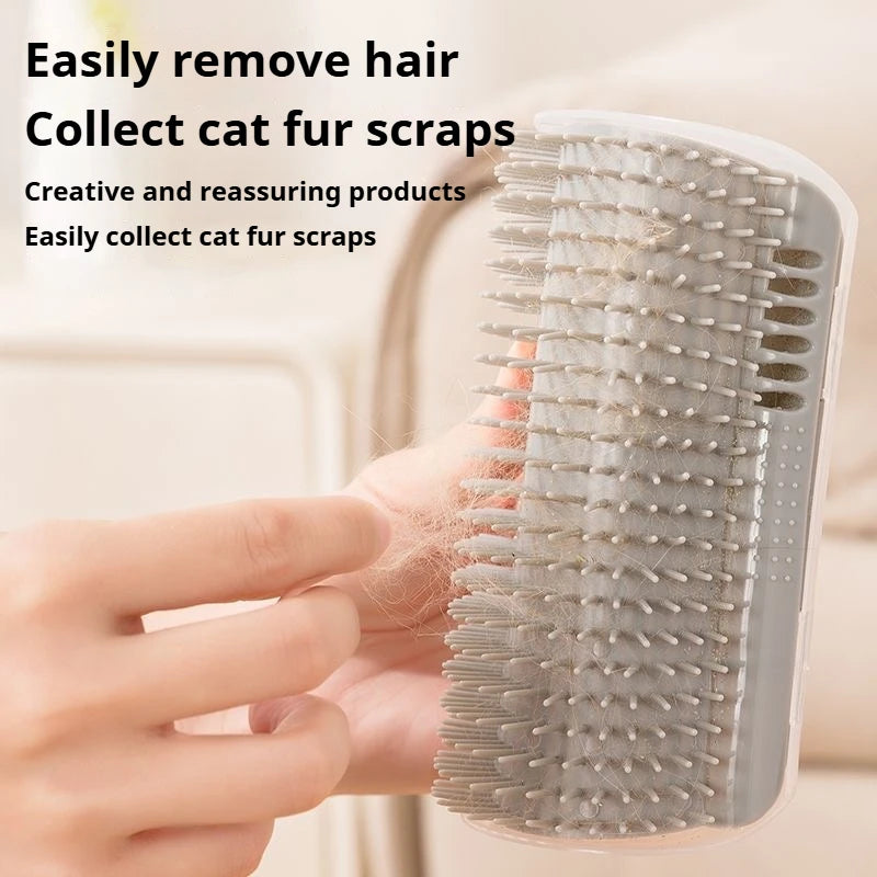 Cat Corner Self Groomer Massage Brush Pet Hair Removal Comb Cat Scratcher Grooming Cleaning Tool For Cats Taj Home Store