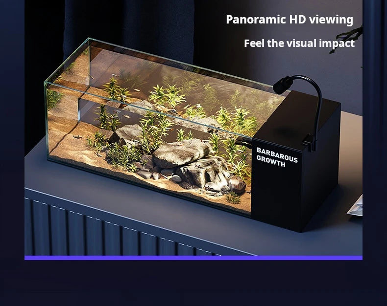 Rectangular 220V aquarium made of eco-friendly acrylic and glass, suitable for aquatic use Taj Home Store
