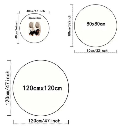Circular Carpet, Bohemian Floor Mat, Entrance Carpet, Rural Bohemian Home Decor Floor Mat  Living Room Decoration Carpet Bedroom Taj Home Store