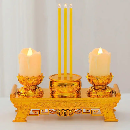 LED Candle Lights, Prayer Candles For Temples And Halls, Smokeless Swinging Wick Simulation Candles Taj Home Store