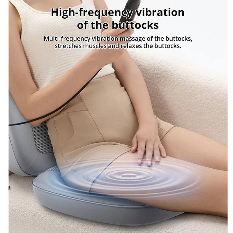 3D Multifunctional Waist and Back Massage Chair Shoulder and Cervical Kneading Tuina Hips Vibration Full Body Massager Taj Home Store