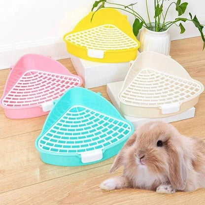 Small Pet Toilet Small Animal Litter Tray Corner for Hamster Guinea Pig Ferret Gerbil Chinchilla Pet Small Rat Toilet Taj Home Store