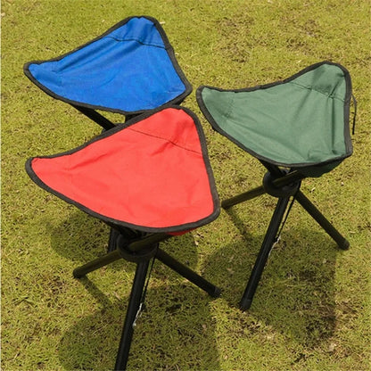 Portable 1PC Foldable Outdoor Triangle Beach Chairs Stool Lightweight Ultralight Camping Fishing Picnic Chair Multifunction Taj Home Store