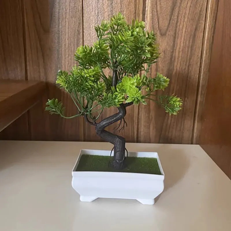 Garden Arrangement Ornaments Plastic Plants Bonsai Small Tree Pot Fake Plant Potted Flower Home Room Table Decoration Taj Home Store