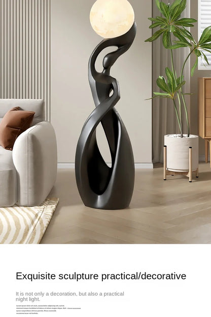 Home Decor Statue Abstract Art Ornaments Nordic Living Room Large Floor Luminous Sculpture Housewarming Gift Interior Figurines Taj Home Store