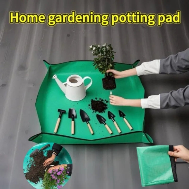 Waterproof Foldable Planting Mat Garden Mat Garden Potting Pad for Flowerpot Transplanting Mixing Soil Plant Pruning Garden Tool Taj Home Store