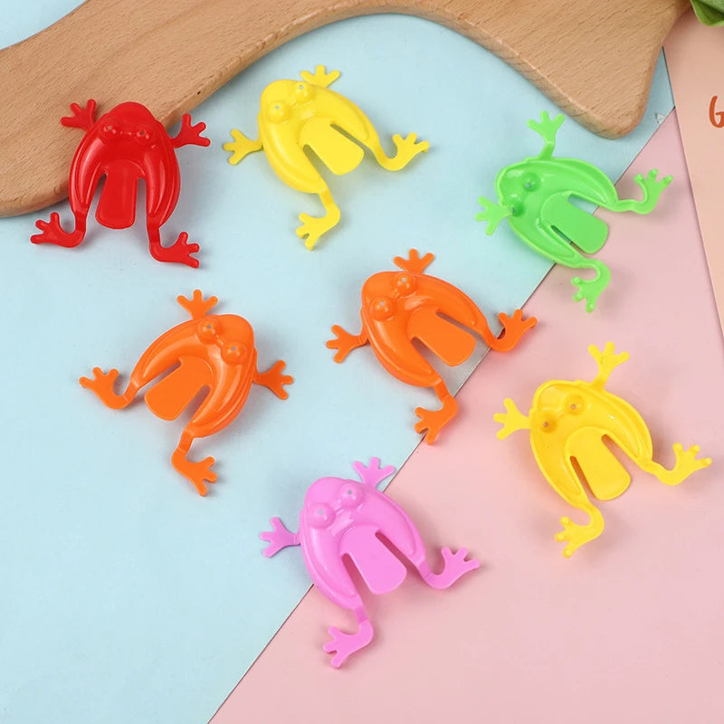 50-5PCS Jumping Frog Toys Parent-child Bounce Frogs Anxiety Toy Kids Assorted Stress Relief Toys Children Birthday Party Gifts Taj Home Store