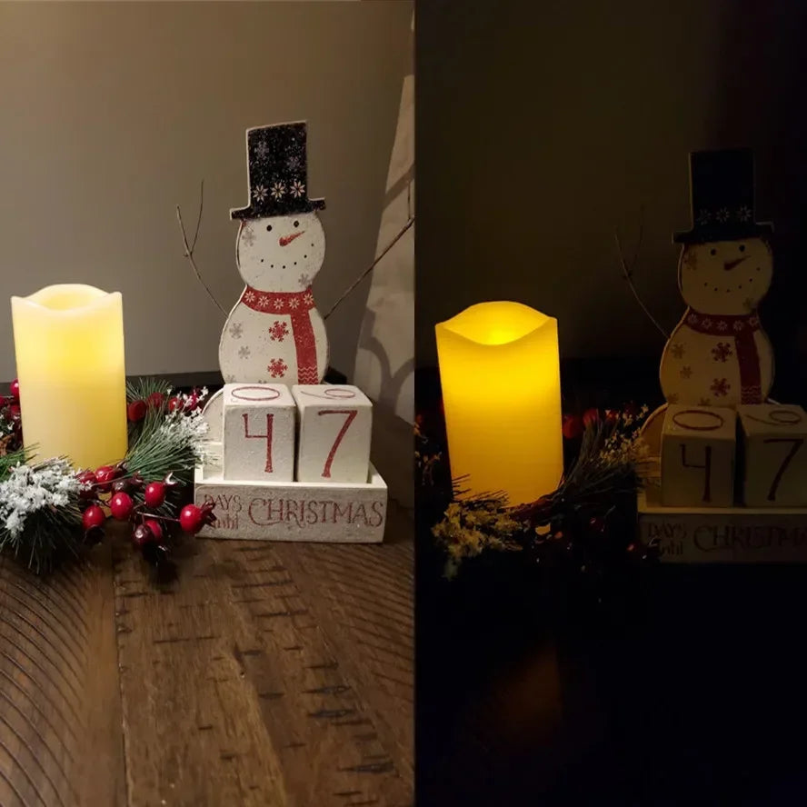 LED Flameless Flickering Candles Lamp Home Decoration Battery Powered Candles for Wedding Decor Birthday Party Supplies Warm Taj Home Store