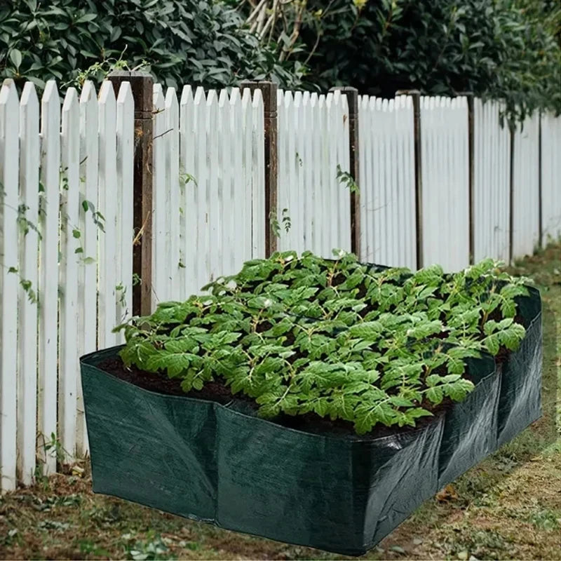 4/6/8 Grids Grow Bag Plant Garden Planter Vegetable Flower Nursery Pot Flowerpot Round Cultivation Growth Container Outdoor ﻿ Taj Home Store