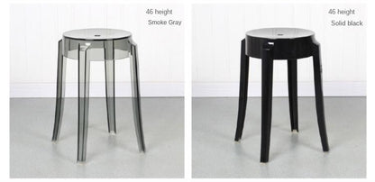 Chic Transparent Acrylic Bar Stool Modern Fashion High Seat Simple Plastic Bar Stool Design Taj Home Store