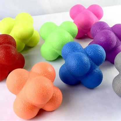 Rubber Bounce Reaction Balls for Hand Eye Coordination Speed Reflex Training Sensory Indoor Oudtoor Sports Exercise Kid Adults Taj Home Store