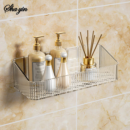 Bathroom Storage Rack Wall Mounted Toilet Washroom Washroom Washbasin Wall Organizing Storage Basket Taj Home Store