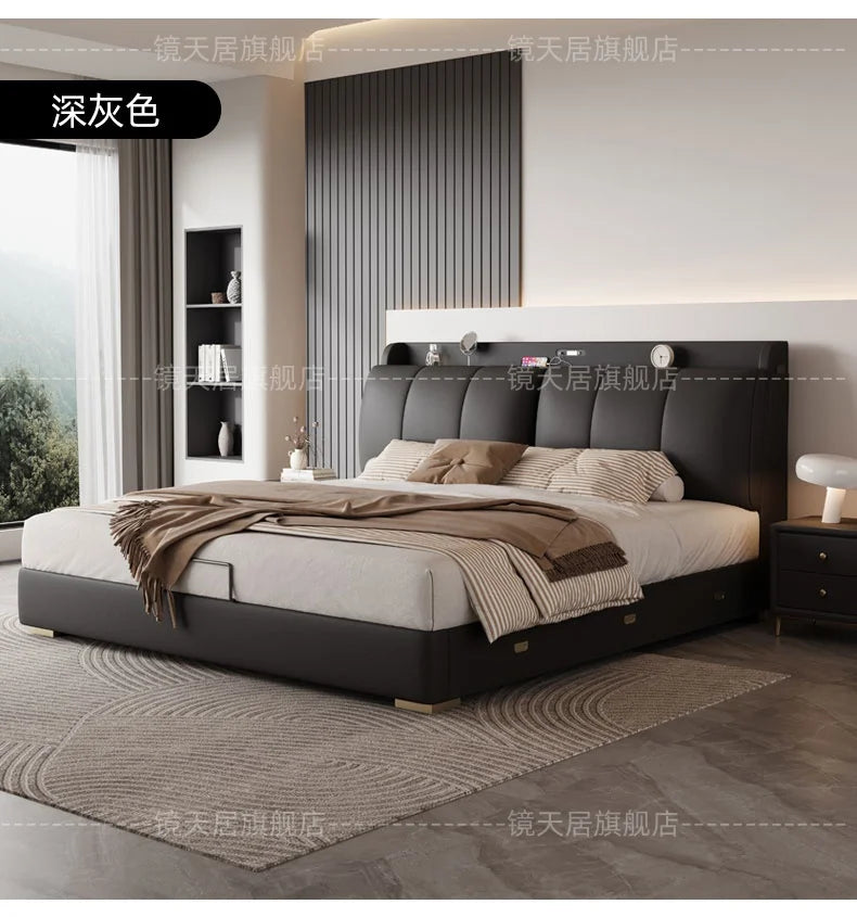 Bedroom Storage Bed Modern Corium Wedding Luxury Bed Corium Double Recamaras Matrimoniales Completas Muebles Home Furniture Taj Home Store