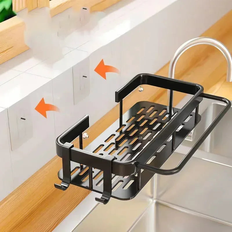 Bathroom Shelf Kitchen Storage Organizer Aluminum Alloy Shampoo Rack Shower Shelf Bathroom Accessories No Drill Shelf Taj Home Store