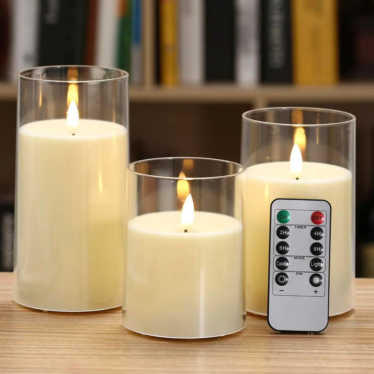 Battery Operated LED Flameless Candles with Remote and Timer Real Wax Candles Flickering Light for Wedding Home Party Decor Taj Home Store