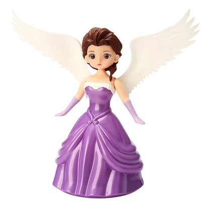 Kids Electric Toys Cute Angel Girl Princess Doll Gimbal Will Dancing Toy With Lights Music Interactive Light-emitting Toy Gifts Taj Home Store