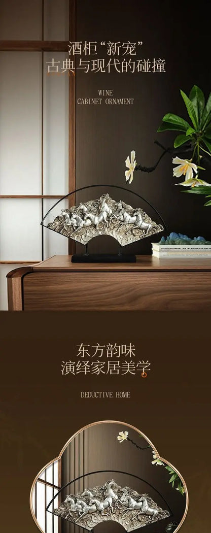 A high-end Chinese-style bookcase for the bedroom is a home decoration that attracts wealth and prosperity Taj Home Store
