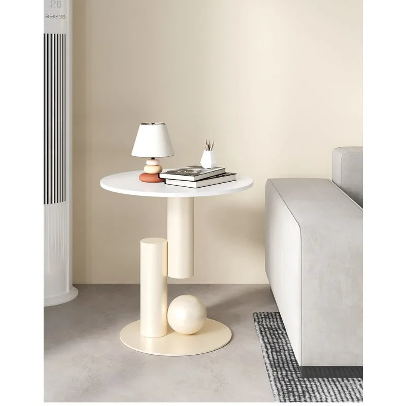 Living room sofa, small coffee table, side cabinet, living room home, light luxury bedside table, balcony, simple and creative Taj Home Store