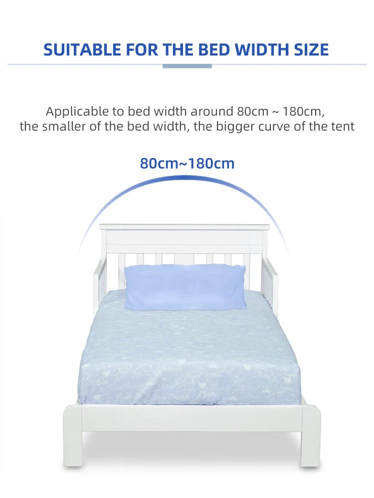 Dream Tent with light show for Kids Bed with Storage Pocket Foldable Kids Tent on Bed Mosquito Net Tent Taj Home Store