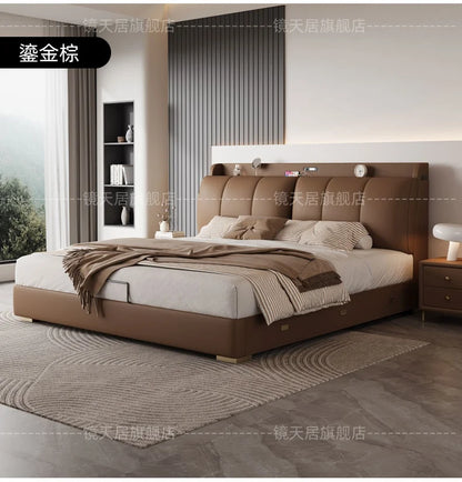 Bedroom Storage Bed Modern Corium Wedding Luxury Bed Corium Double Recamaras Matrimoniales Completas Muebles Home Furniture Taj Home Store
