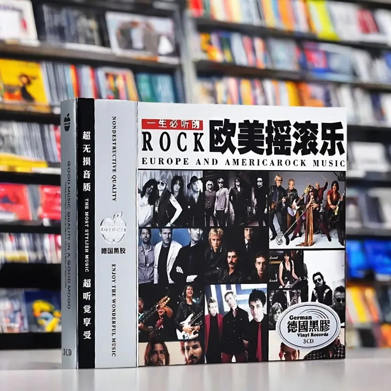 European And American Classic English Rock Music Song Cd Set Selected Car Cd Record 3cd Taj Home Store