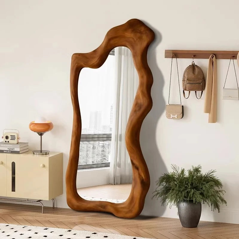 Irregular Makeup Mirror Aesthetic Art Modern Women Design Standing Mirror Macrame Cool Dekoracyjne Lustra House Accessories Taj Home Store