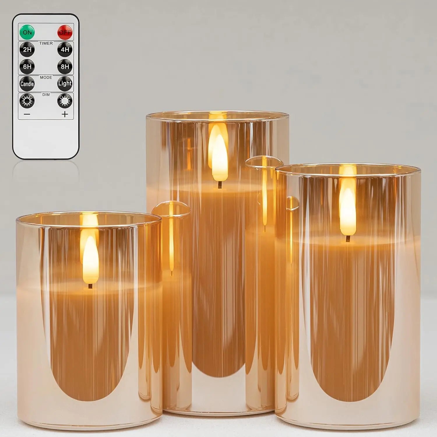 Battery Operated LED Flameless Candles with Remote and Timer Real Wax Candles Flickering Light for Wedding Home Party Decor Taj Home Store