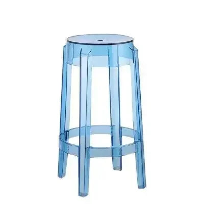 Chic Transparent Acrylic Bar Stool Modern Fashion High Seat Simple Plastic Bar Stool Design Taj Home Store