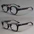 A set of 2 vintage round and square reading glasses, suitable for both men and women, designed to assist with presbyopia Taj Home Store