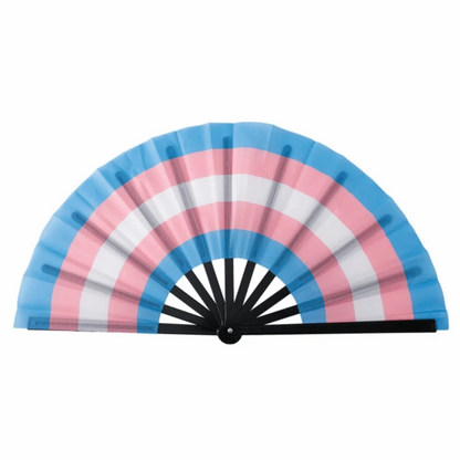 Fashion Plastic Colourful Hand Fans 33cm Colourful Kung Fu Fan Folding Rainbows Pattern Hand Folding Fan Dance Performance Taj Home Store
