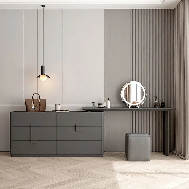 Bedroom Light Luxury Makeup Table Makeup Table Modern Simple Integrated Bedside Storage Bucket Cabinet Premium S Taj Home Store