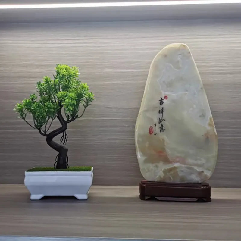 Garden Arrangement Ornaments Plastic Plants Bonsai Small Tree Pot Fake Plant Potted Flower Home Room Table Decoration Taj Home Store
