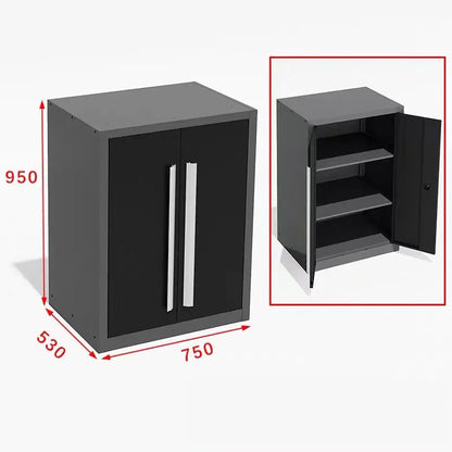 Garage Steel Mechanic Tools Storage Cabinet With Wall Cabinets Single,double-door Cabinets And Tool Trolley For Workshop Taj Home Store