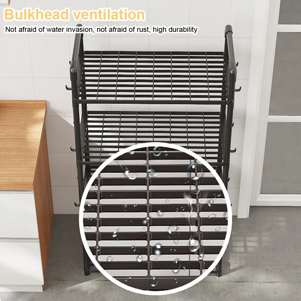 5 Tier Shelving Unit Adjustable Storage Shelf 66 Lbs Capacity Standing Shelf for Kitchen Pantry Closet Bathroom Laundry Garage Taj Home Store