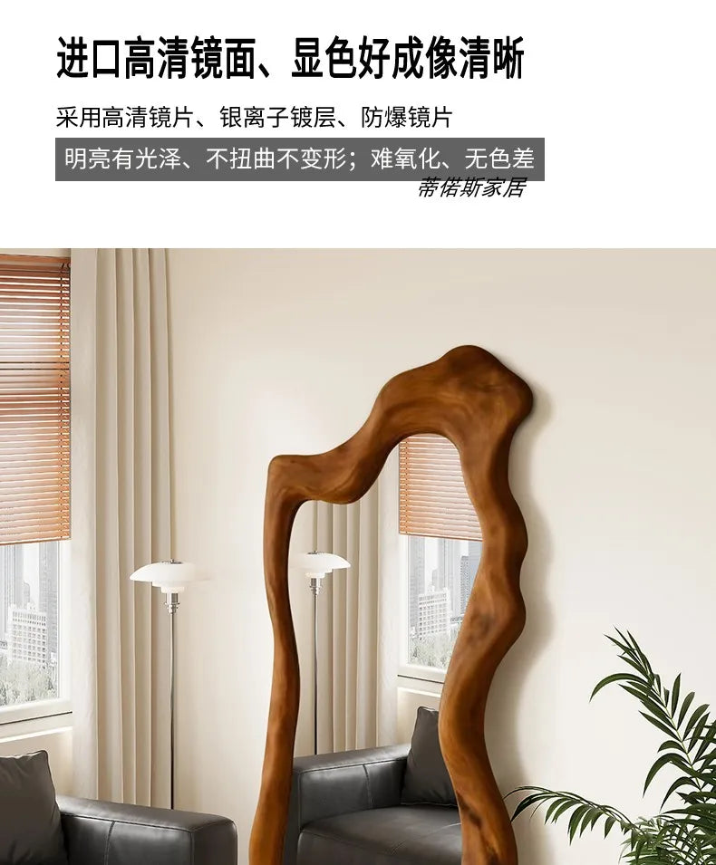 Irregular Makeup Mirror Aesthetic Art Modern Women Design Standing Mirror Macrame Cool Dekoracyjne Lustra House Accessories Taj Home Store