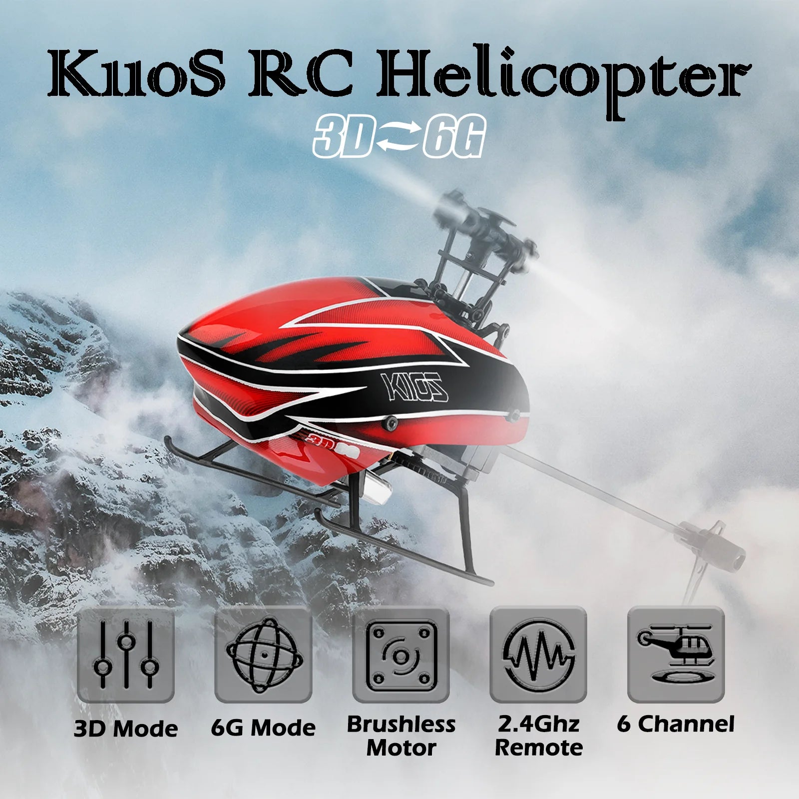 WLtoys K110S RC Helicopters for Adults,3D/6G Mode, 6 Channel Mini Remote control Helicopter,Brushless Motor,  with 3 Batteries Taj Home Store