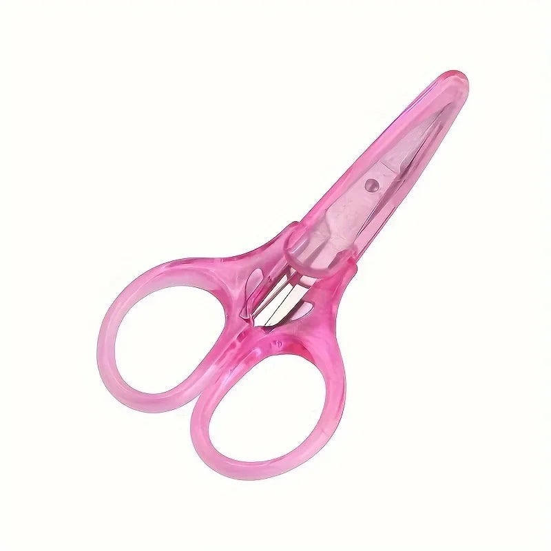 1pc Compact Precision Craft Scissors Sharp Stainless Steel Blades with Protective Cap For Paper Cutting Scrapbooking Sewing Taj Home Store