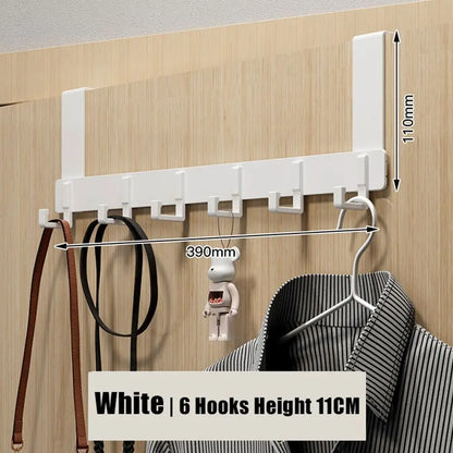 New Aluminum Alloy Door Hook Clothes Coat Hat Towel Hanger Holder Home Bathroom Organizer Rack Kitchen Storage Hooks Taj Home Store