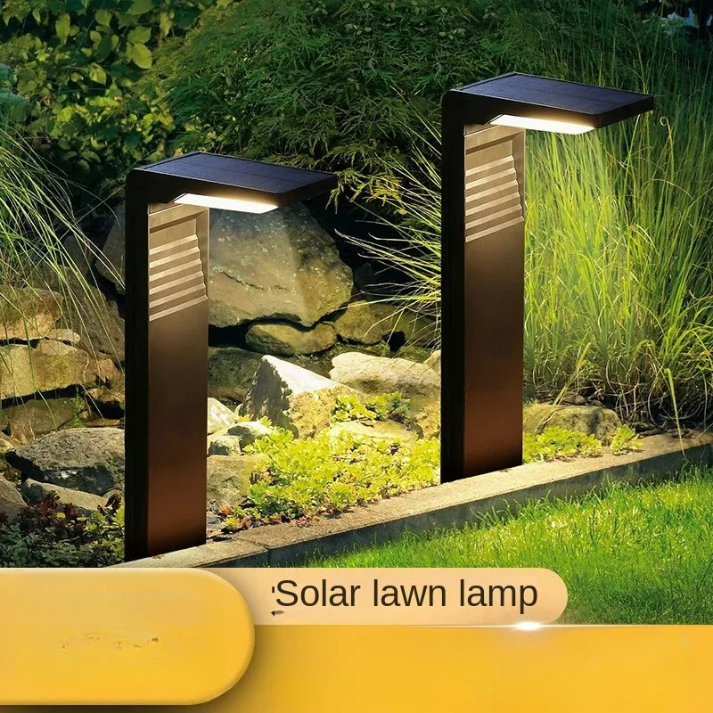 Solar Courtyard Lights Household Outdoor Landscape Lights Park Road Waterproof Lawn Lights Garden Floor Plug-in Lights Taj Home Store