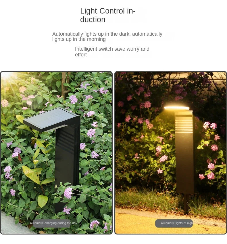 Solar Courtyard Lights Household Outdoor Landscape Lights Park Road Waterproof Lawn Lights Garden Floor Plug-in Lights Taj Home Store