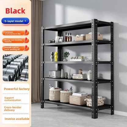 Stable Household Goods Shelves Home Shelves Living Room Multi-layer Balcony Living Room Kitchen Iron Shelves Taj Home Store
