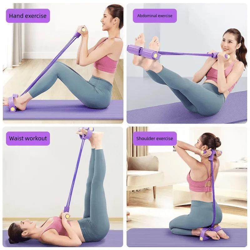 Home Gym Resistance Band Set, Abdominal Exercise Equipment, Rowing Machine Accessories, Enhance Strength and Flexibility! Taj Home Store