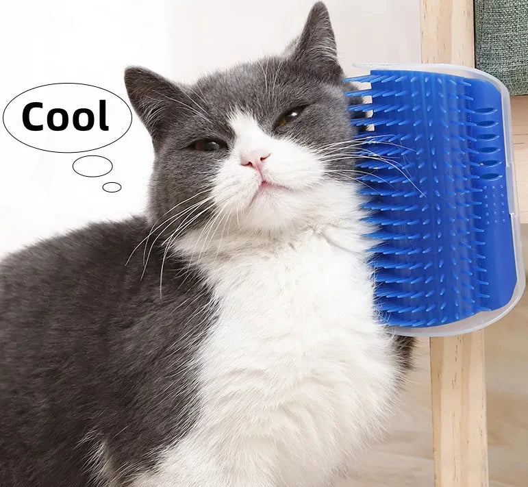 Massage Pet Cat Brush Corner Scrape Hair Removal Beauty Clean Corner Brush Removable Scratcher Comb for Kitten Cat Taj Home Store