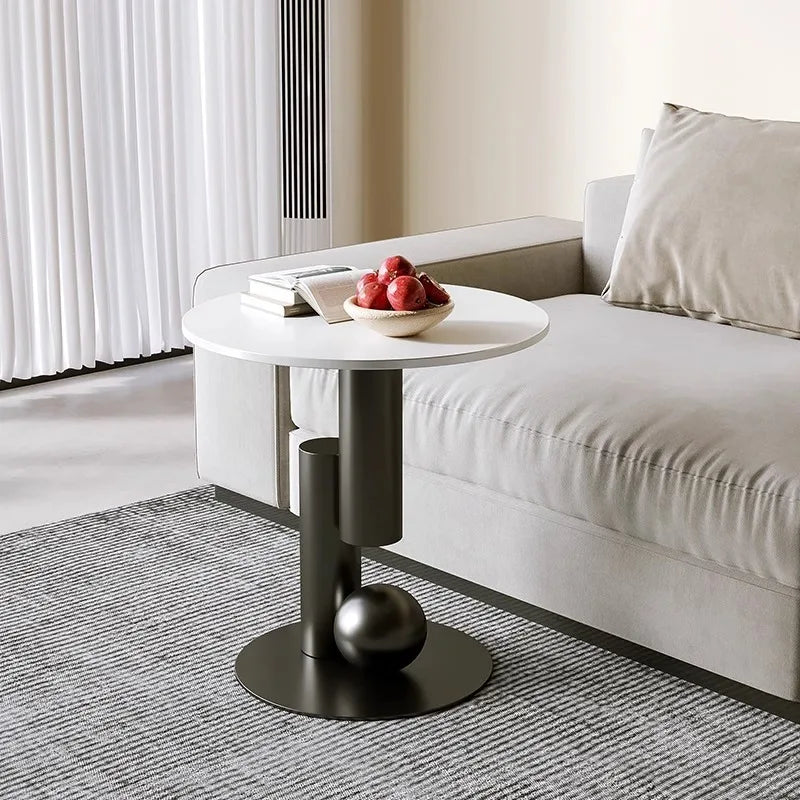 Living room sofa, small coffee table, side cabinet, living room home, light luxury bedside table, balcony, simple and creative Taj Home Store