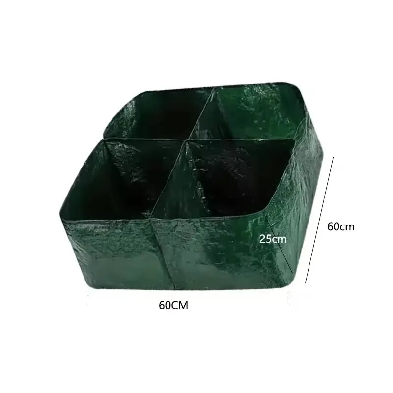 4/6/8 Grids Grow Bag Plant Garden Planter Vegetable Flower Nursery Pot Flowerpot Round Cultivation Growth Container Outdoor ﻿ Taj Home Store