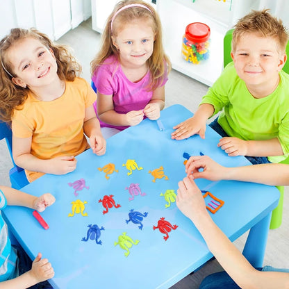 50-5PCS Jumping Frog Toys Parent-child Bounce Frogs Anxiety Toy Kids Assorted Stress Relief Toys Children Birthday Party Gifts Taj Home Store