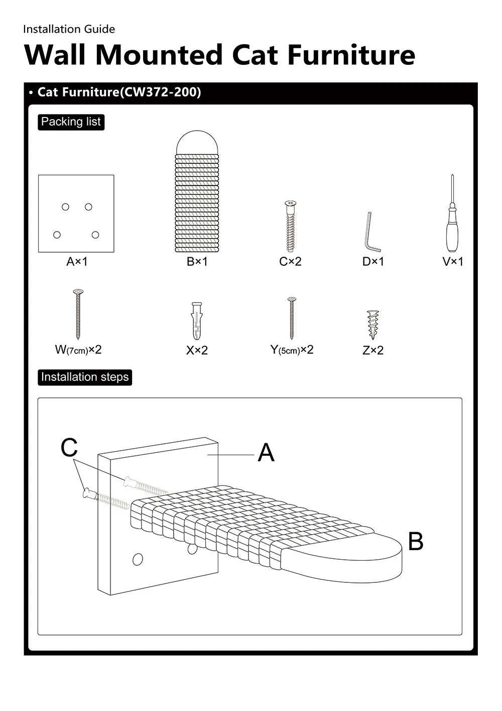 Cat Corner Shelf with 3 Steps Set Wall Mounted Cat Bed Perches Hammock for Sleeping Climbing Scratching Pet Wooden Furniture Taj Home Store