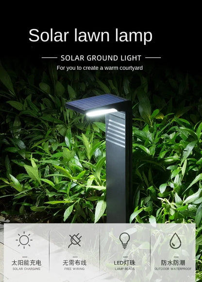 Solar Courtyard Lights Household Outdoor Landscape Lights Park Road Waterproof Lawn Lights Garden Floor Plug-in Lights Taj Home Store